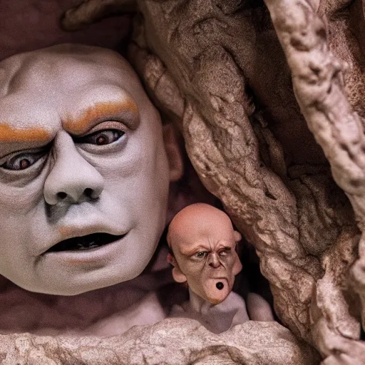 Prompt: claymation oedipus rex, photo, detailed, 4k