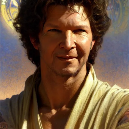 Image similar to neil breen as a jedi highly detailed painting by gaston bussiere, craig mullins, j. c. leyendecker, alphonse mucha 8 k