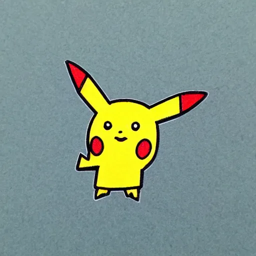 Image similar to a paperclip pikachu