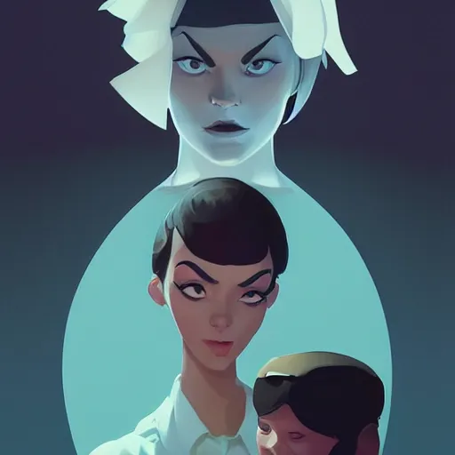 Image similar to face icon stylized minimalist pulp fiction, loftis, cory behance hd by jesper ejsing, by rhads, makoto shinkai and lois van baarle, ilya kuvshinov, rossdraws global illumination