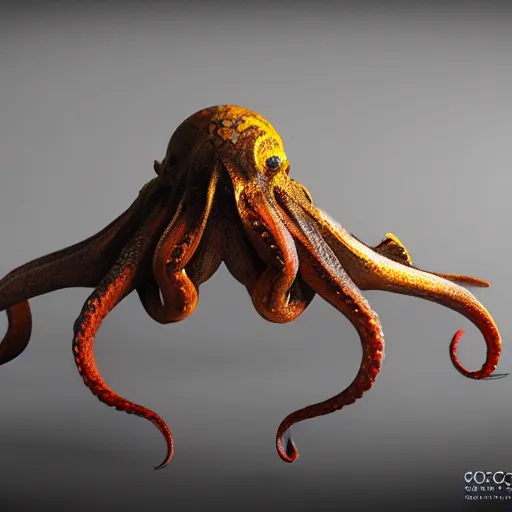 Prompt: Norse mythical octopus design, epic insect character , translucent , , photo realistic, hyperdetailed, bloodbourne, golden ratio, luxury, growing deco, elite, horror, ominous, cinematic, character design, cgsociety, Hyperrealistic.octane render, 8k, unreal engine, high detailed.