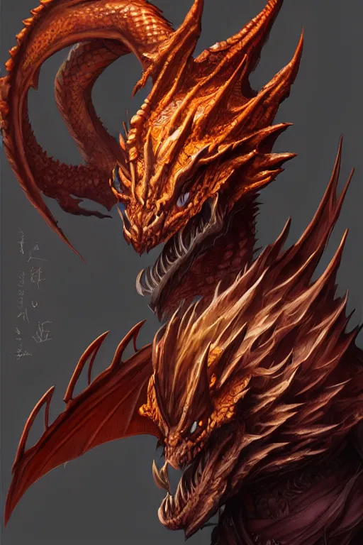 Image similar to epic dragon warlock character design, highly detailed, d & d, fantasy, highly detailed, digital painting, trending on artstation, concept art, sharp focus, illustration, global illumination, ray tracing, realistic shaded, art by artgerm and greg rutkowski and fuji choko and viktoria gavrilenko and hoang lap