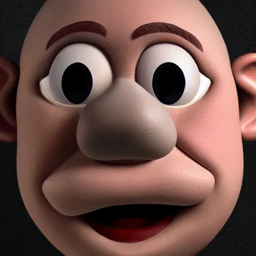 Prompt: teteaclaquestv mr potato head caricature, artgem, digital painting, color painting, hyperrealistic, concept art, oil painting, masterpiece, concept art, trending on deviantart, realistic and detailed face, highly detailed, high quality, 8 k, soft lighting, fancy colors, fantasy, cinematic, high coherence
