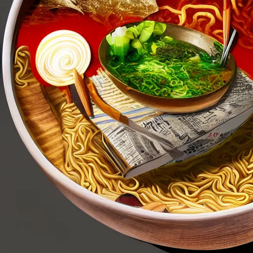 Prompt: The universe in a ramen, 8k, hyper realistic, insanely detailed, HDR