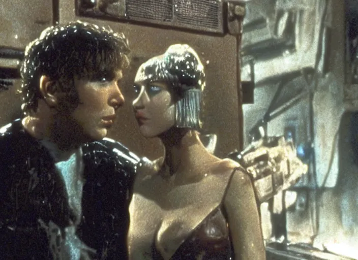 Image similar to scene from the 1 9 8 2 science fiction film muppet blade runner