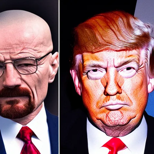 Image similar to walter white and donald trump