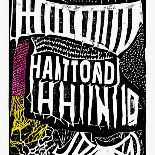 Image similar to Collage, vivid sound by Radiohead, hunting, despot, logo, logo, logo ultra detailed, Tchock, by Tchock, by Stanley Donwood