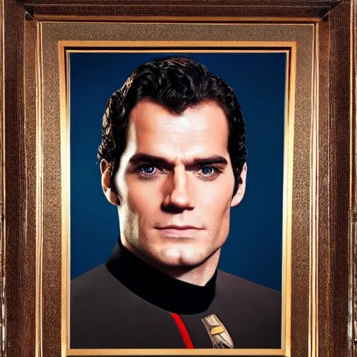 Image similar to a full body photograph of henry cavill as a star fleet captain from star trek next generation, full dress uniform, symmetrical face, extreme realism and detail, 8 k, completely framed, direct lighting, 3 5 mm photo, photorealistic, sharp focus