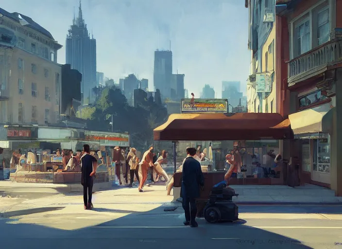 Image similar to communal ownership by Craig Mullins, ilya kuvshinov, krenz cushart, artgerm trending on artstation by Edward Hopper and Dan Mumford and WLOP and Rutkovsky, Unreal Engine 5, Lumen, Nanite