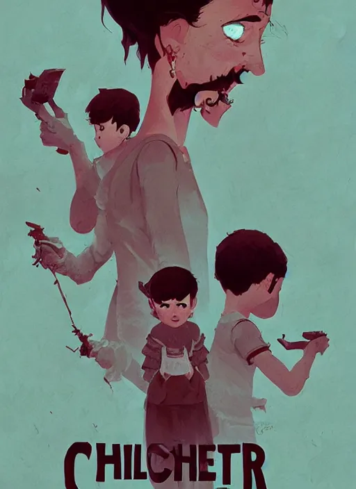 Image similar to poster movie called the children butcher, by atey ghailan, james gilleard, by joe fenton, by greg rutkowski, by greg tocchini, by kaethe butcher, 8 k, hd