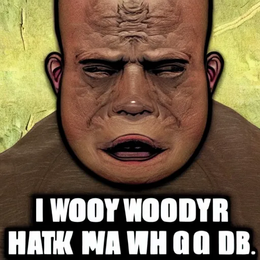 Image similar to dumb wojak meme