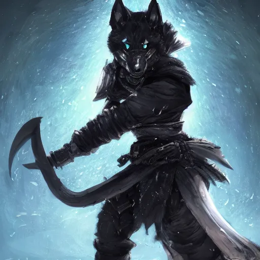 Image similar to anthropomorphic Azure samurai wolf, DnD character art portrait, fantasy battleground, raining, fire, oil painting, heroic pose, magic the gathering artwork, D&D, fantasy, cinematic lighting, centered, symmetrical, highly detailed, digital painting, artstation, concept art, smooth, sharp focus, illustration, volumetric lighting, epic Composition, 8k, art, DeviantArt, trending on Artstation, Jason Felix, Steve Argyle, Tyler Jacobson, Peter Mohrbacher, Akihiko Yoshida, Greg Rutkowski, Craig Mullins, Frank Frazetta, cinematic lighting