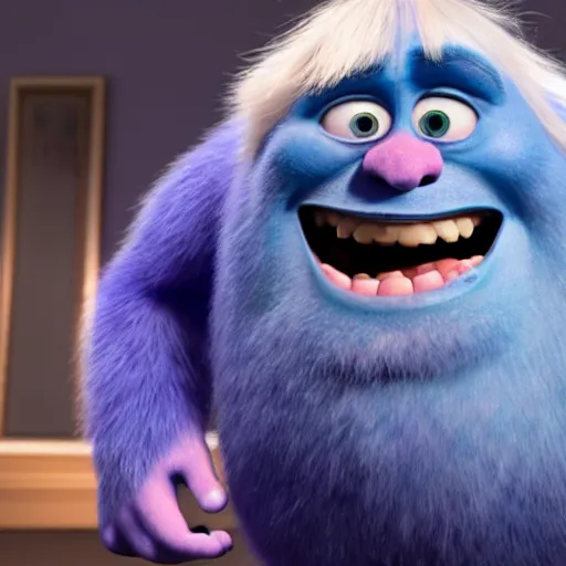 Image similar to boris johnson in monsters inc, 4 k image