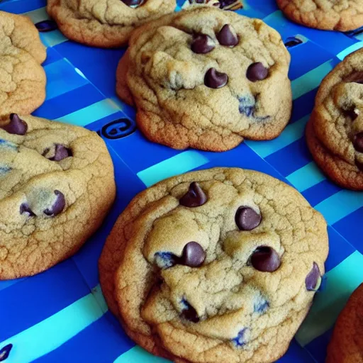 Image similar to blue blue blue blue blue ( ( ( ( ( ( ( ( ( ( chocolate chip cookies ) ) ) ) ) ) ) ) ) )