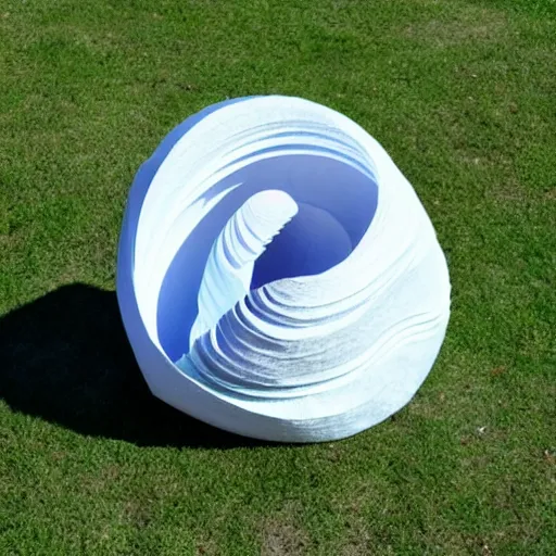 Image similar to a torus made of paper. a torus with the texture of paper. paper in the shape of a torus.