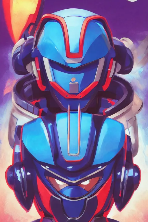 Image similar to robot ninja mask helmet megaman x zero rockman 2 0 2 2 switch game boss legacy collection fanart artsation, art gta 5 comics, behance hd by jesper ejsing, by rhads, makoto shinkai and lois van baarle, ilya kuvshinov, rossdraws global illumination ray tracing