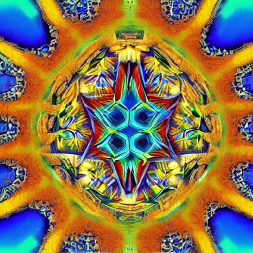 Image similar to dmt trip, high details, complex patterns and shapes