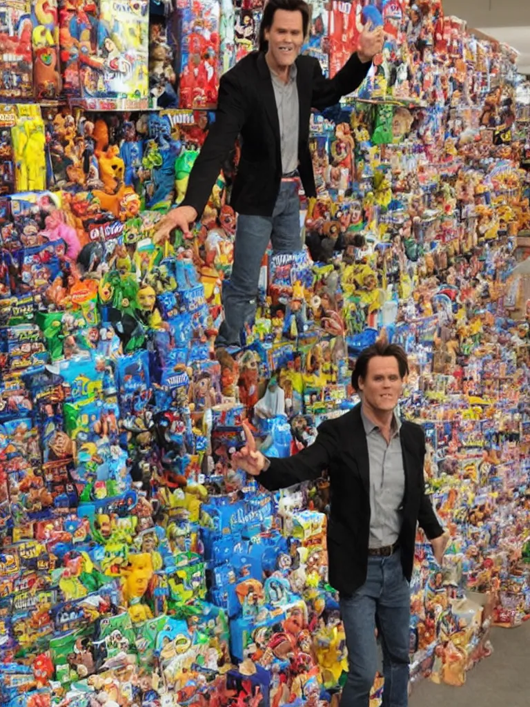 Image similar to Jim Carrey's action figure, product showcase