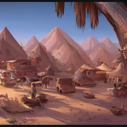 Image similar to a desert village, artstation, cgsociety