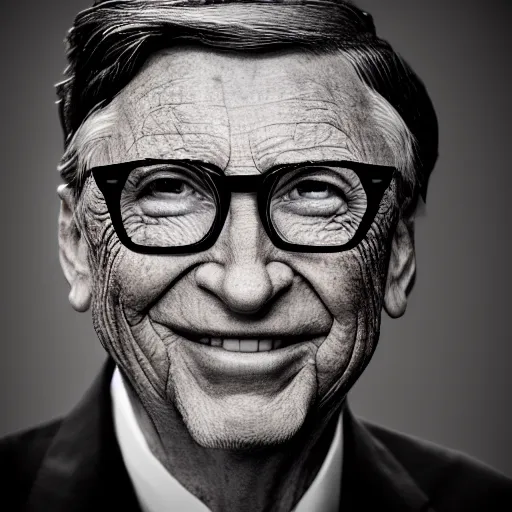 Prompt: the devil representing bill gates, realistic photo, instagram, 4k, portrait