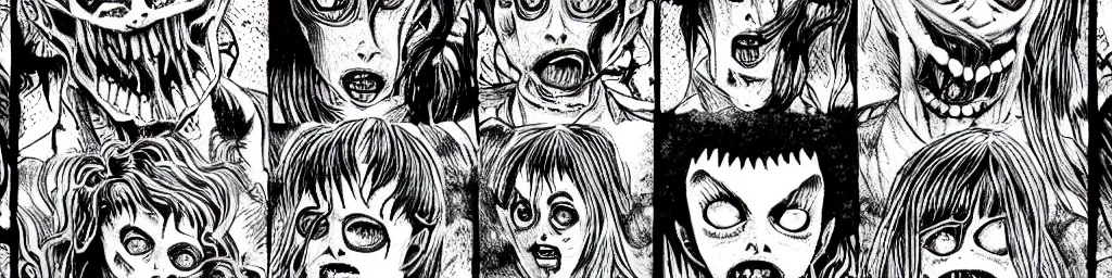 Image similar to Pattern, horror, creepy, dark, manga, pencil, inspired by junji ito, superior quality, masterpiece