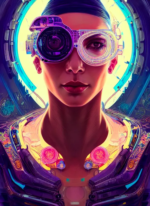Image similar to hyper detailed ultra sharp painting of a neuromancer. trending on artstation, warpaint aesthetic, earthwave, colorful, psychedelic, ornate, intricate, digital painting, concept art, smooth, sharp focus, illustration, art by artgerm and darius zawadzki and alphonse mucha, 8 k