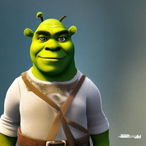 Image similar to Shrek is wearing maids outfit, hyperdetailed, artstation, cgsociety, 8k