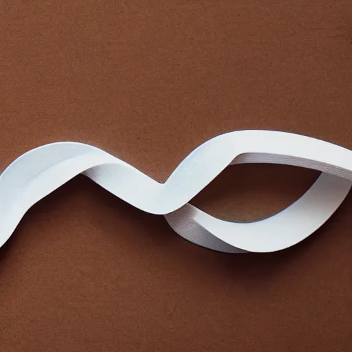 Prompt: abstract logo, three loop mobius strip, in the shape of a b