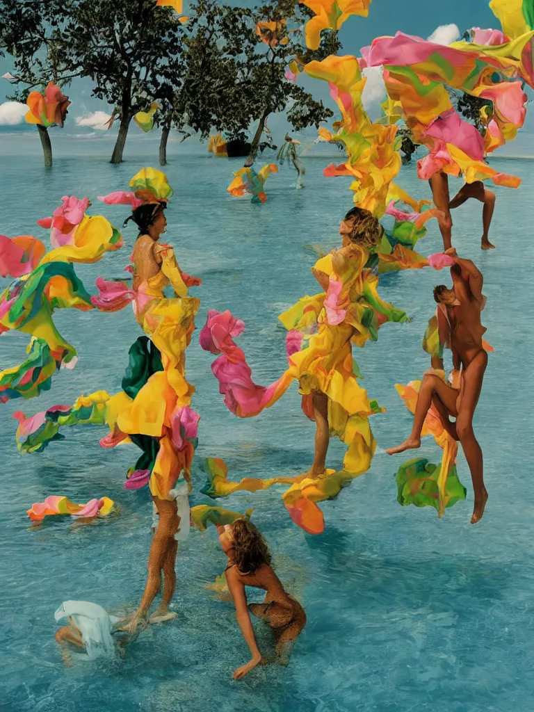 Image similar to by slim aarons, by scarlett hooft graafland, by lynda benglis