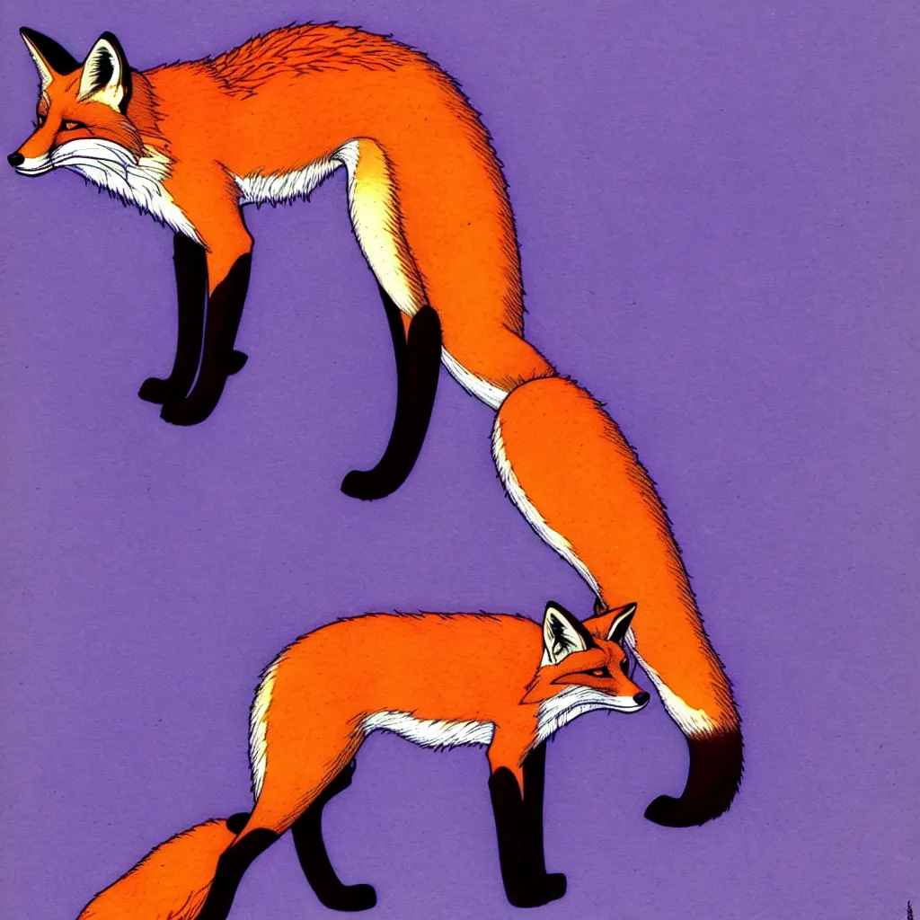 Image similar to fox by moebius