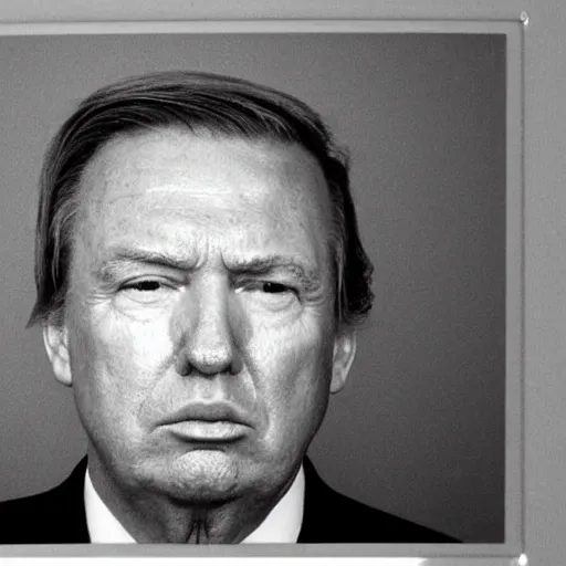 Prompt: mugshot photo of Donald Trump, realistic