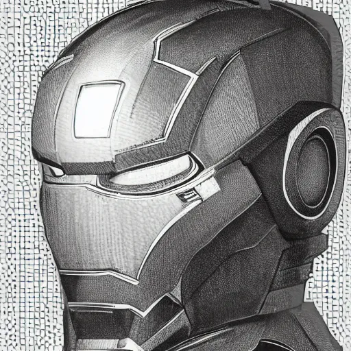 Prompt: iron man, illustration