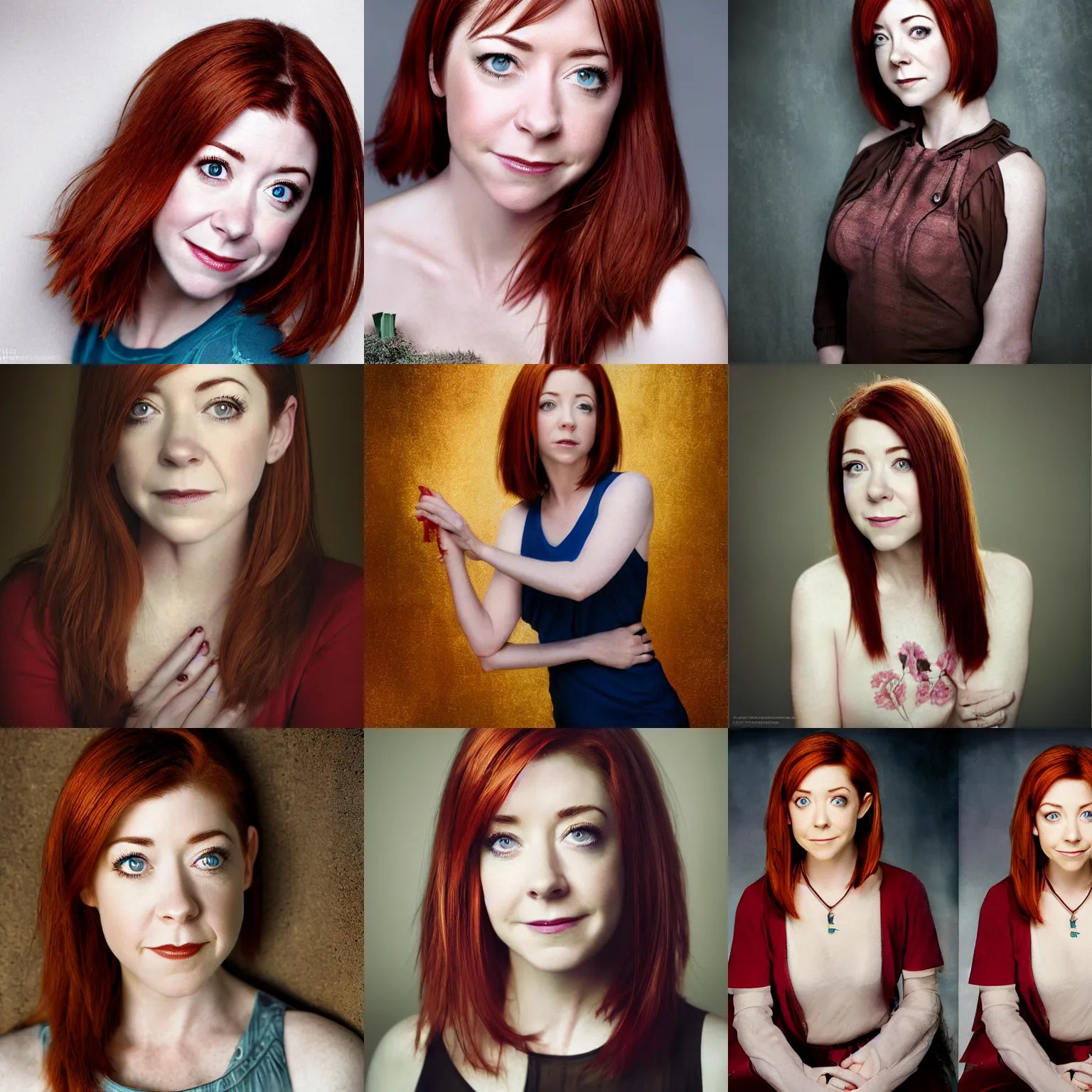Prompt: Alyson Hannigan as Willow Rosenberg, fine art photography by Jingna Zhang