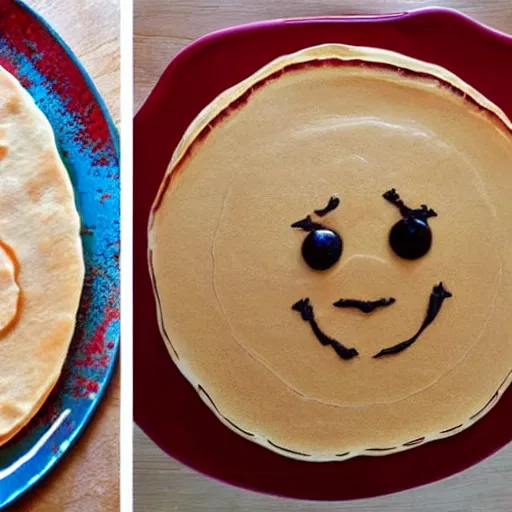 Prompt: pancake art