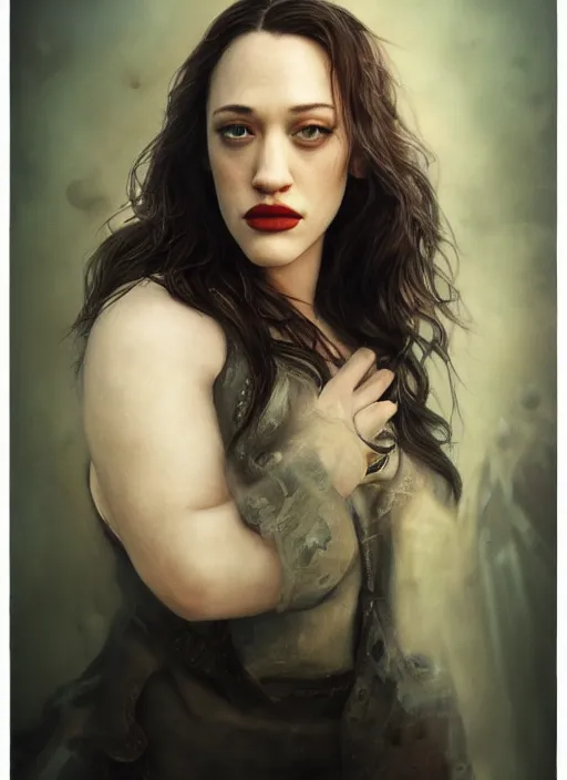 Image similar to portrait of Kat Dennings, hyperrealistic mixed media high resolution scamander from conan, stunning 3d render inspired art by István Sándorfi and Greg Rutkowski and Unreal Engine, perfect symmetry, dim volumetric lighting, 8k octane beautifully detailed render, post-processing, extremely hyper-detailed, intricate, epic composition, highly detailed attributes, highly detailed atmosphere, full body shot, cinematic lighting, masterpiece, no trending on artstation, very very detailed, masterpiece, stunning, flawless structure, lifelike texture, perfection,