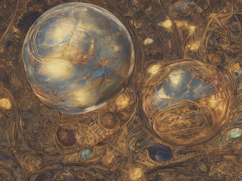 Prompt: The universe is a spheroid region 705 meters in diameter, 3d render, Sunlight Study, by Clara Peeters and ((((Lisa Frank)))), Art Nouveau, 8k, extreme detail, sharp focus, octane render
