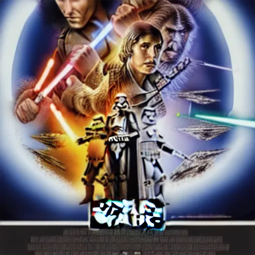 Image similar to super detailed star wars movie poster with Jesus Christ and kim kardashian, 8k full HD photo, cinematic lighting, anatomically correct, oscar award winning, action filled, correct eye placement,