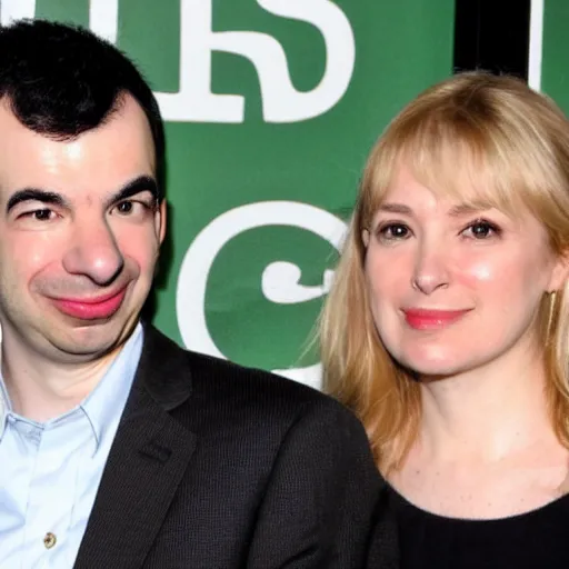 Prompt: nathan fielder with his wife