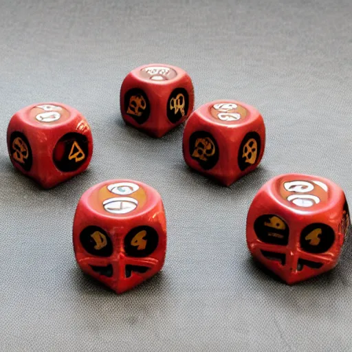 Image similar to triple skulls on blood bowl dice