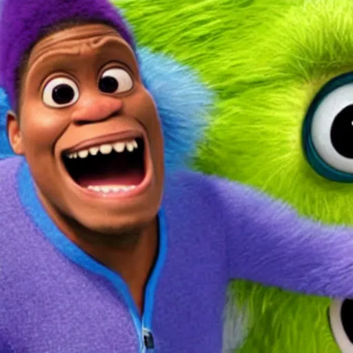 Image similar to kevin hart in monsters inc