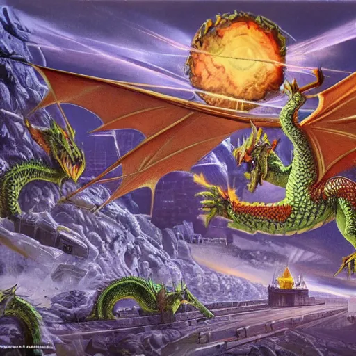 Image similar to fantasy_artwork_hyper_detailed_very_very_very_very_very_very_very_very_very_very_very_very_very_very_very_very_very of Dragon invasion of Moscow,