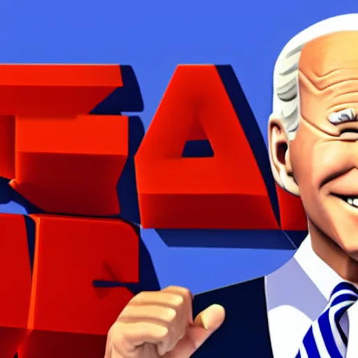 Image similar to joe biden as a roblox avatar