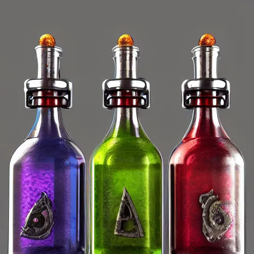 Rainbow Potions Can-shaped Glass, Dungeons and Dragons Glass, Potion Glass  