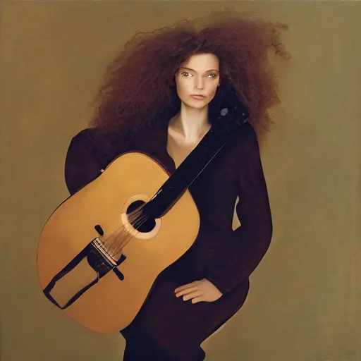 Prompt: SOPHIE the musician, photographed by Annie Leibovitz, oil on canvas