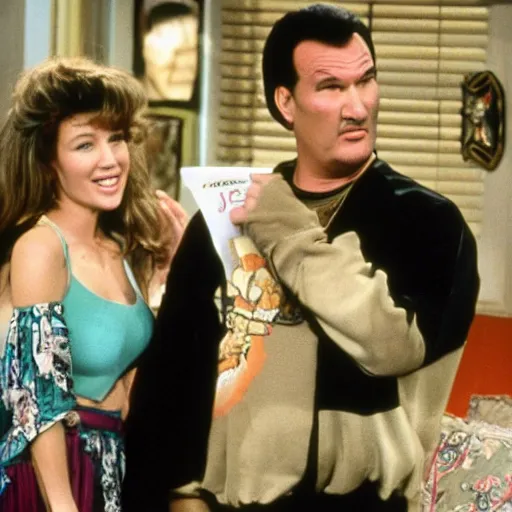 Image similar to steven seagal as al bundy in tv series married with children