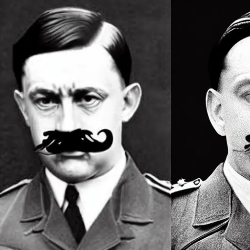 Image similar to tom holland as adolf hitler with short mustache