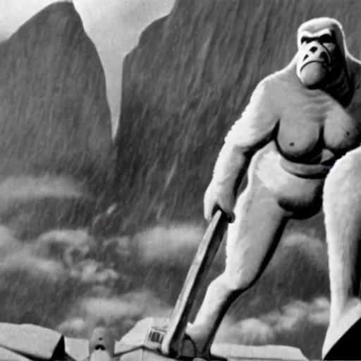 Image similar to a still of king kong in attack of the 5 0 ft. woman ( 1 9 5 8 )