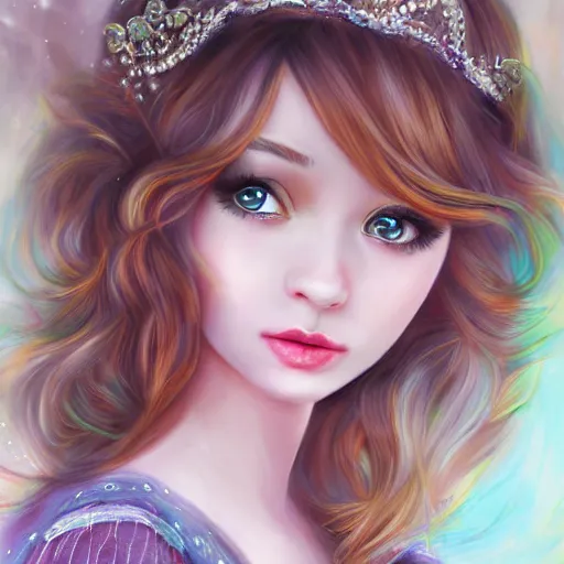 Prompt: realistic beautiful gorgeous natural cute, fantasy, elegant, lovely, princess girl, art drawn full hd, 4 k, highest quality, in artstyle by professional artists wl,