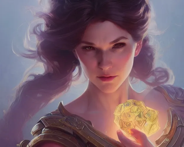 Image similar to wanda powers, deep focus, d & d, fantasy, intricate, elegant, highly detailed, digital painting, artstation, concept art, matte, sharp focus, illustration, hearthstone, art by artgerm and greg rutkowski and alphonse mucha