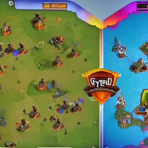 Image similar to game level by style of supercell games